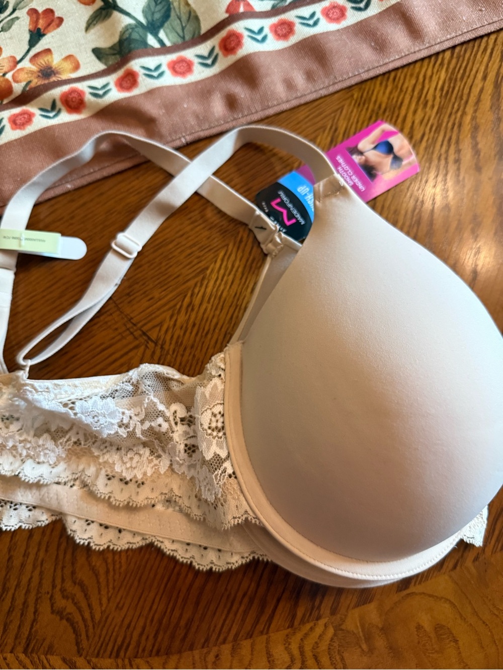 Maidenform Nude Lace-Trim T-Shirt Bra